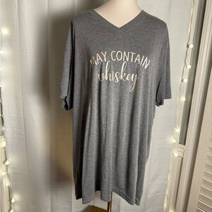 Heather Gray Short Sleeve V-Neck Tee